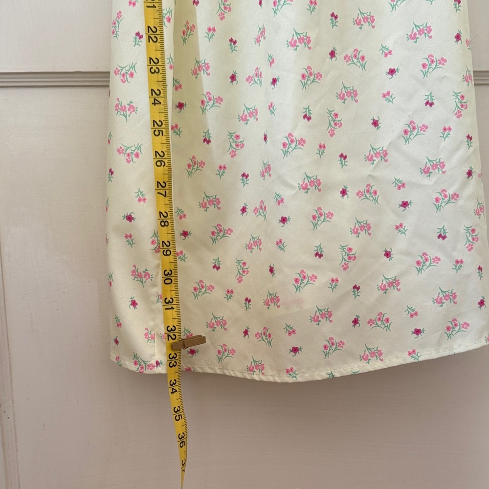 Cottagecore Floral Yellow Dress Women’s Small - Picture 11 of 12